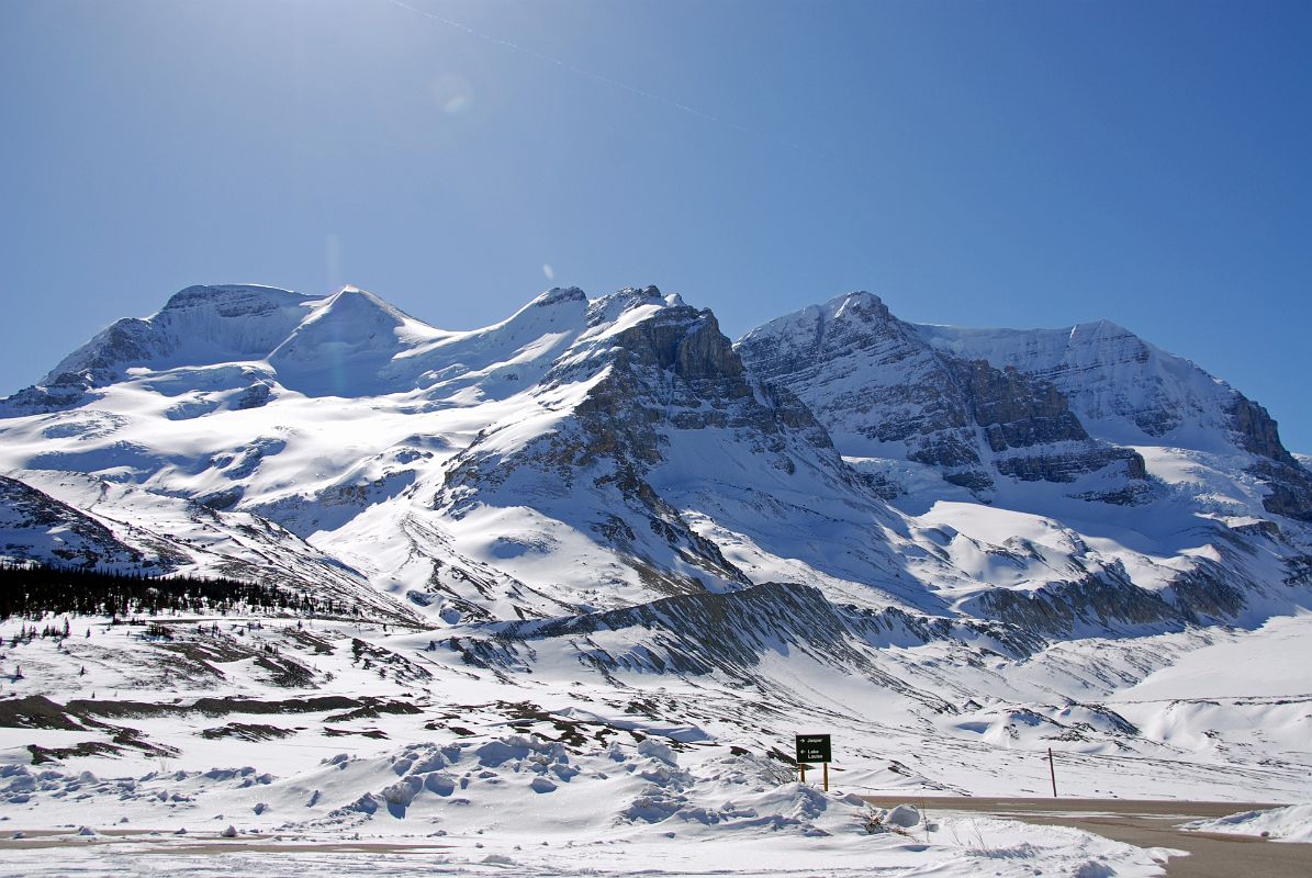 17 Mount Athabasca and Mount Andromeda From Columbia Icefield